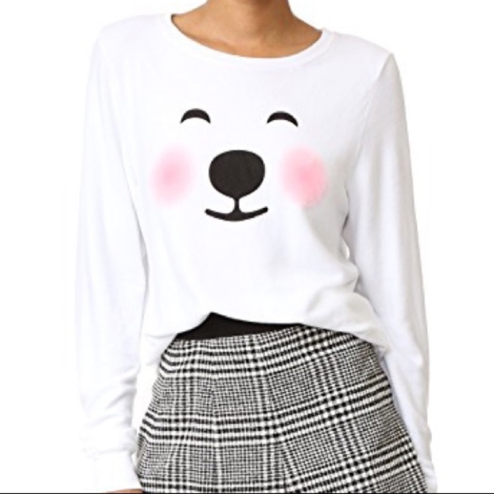 Wildfox Couture Womens Polar Bear Pullover Sweater
